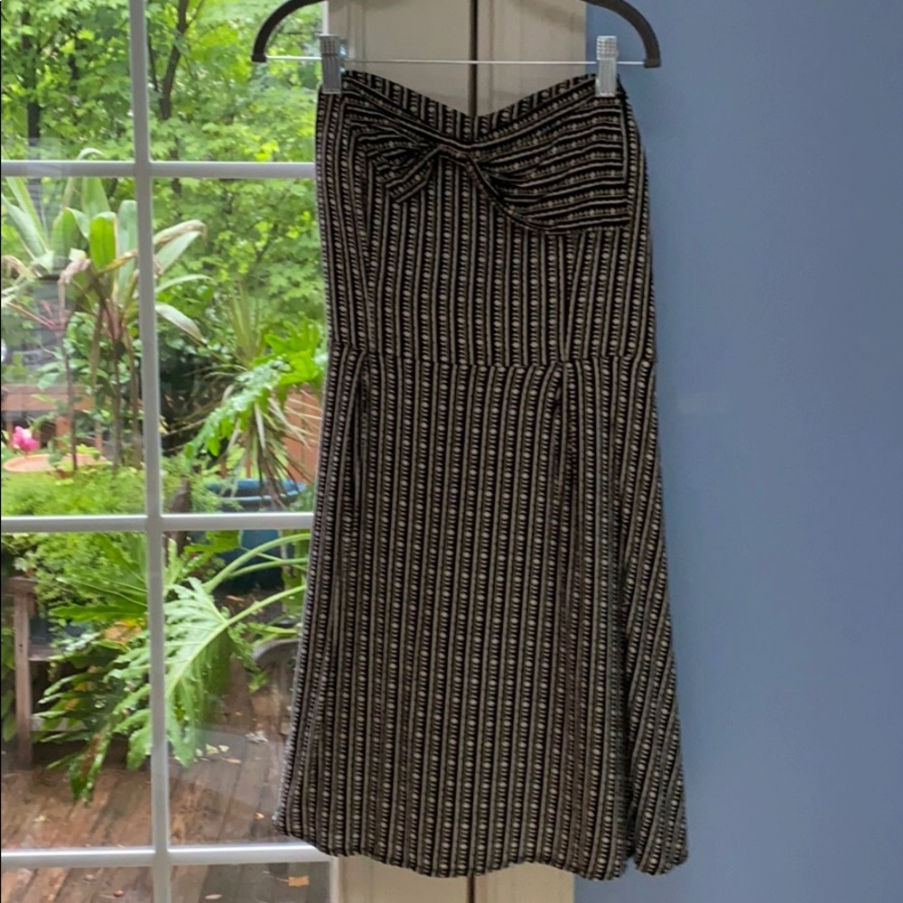 Mantaeu dress strap & backless S $12 black/white